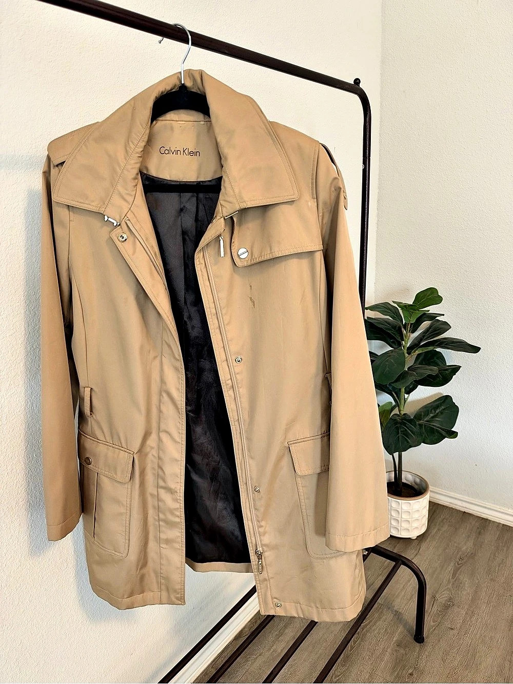 Calvin Klein Utility Jacket in Brown Like New